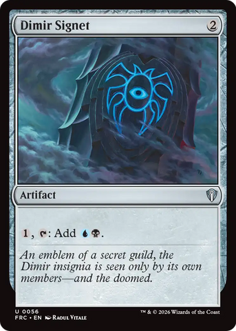Dimir Signet [Reality Fracture Commander]