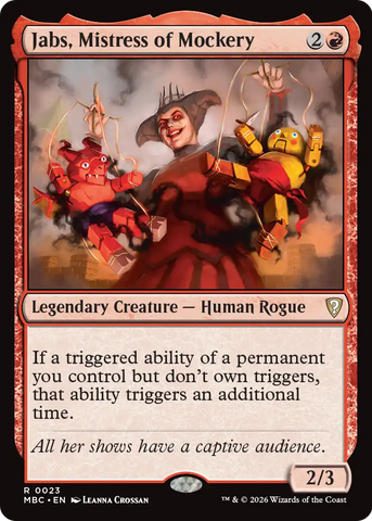 Jabs, Mistress of Mockery [Mystery Booster: Commander Edition]
