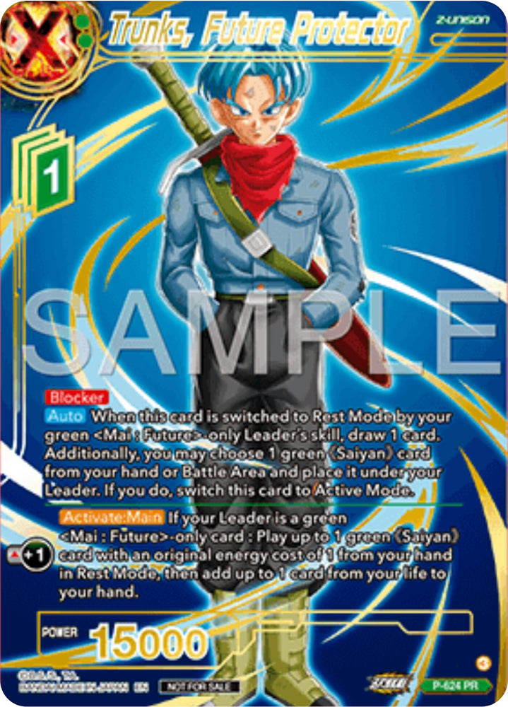 Trunks, Future Protector (Gold Stamped) (P-424) [Promotion Cards]