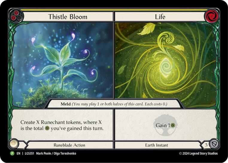 Thistle Bloom // Life - LGS351 [LGS351] (Promo)  Cold Foil