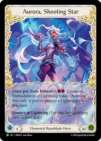 Aurora, Shooting Star - HER120 [HER120] (Promo)  Rainbow Foil