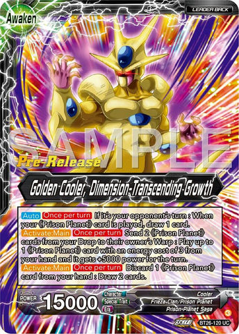 Cool // Golden Cooler, Dimension-Transcending Growth (BT26-120) [Ultimate Advent Prerelease Promos]