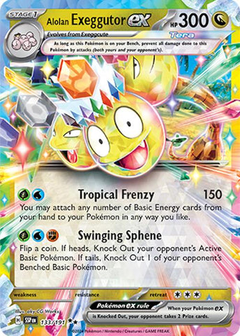 Alolan Exeggutor ex (133/191) [Scarlet & Violet: Surging Sparks]