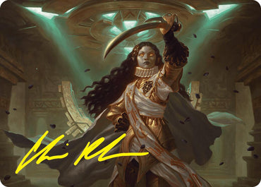 Elenda, Saint of Dusk Art Card (15/54) (Gold-Stamped Signature) [Foundations Art Series]