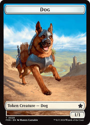 Dog // Beast (0032) Double-Sided Token [Foundations Tokens]