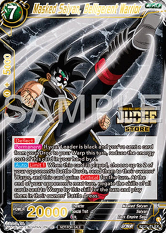 Masked Saiyan, Belligerent Warrior (Judge Pack Vol.16) (Store) (EX21-15) [Tournament Promotion Cards]