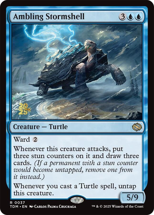 Ambling Stormshell [Tarkir: Dragonstorm Prerelease Promos]