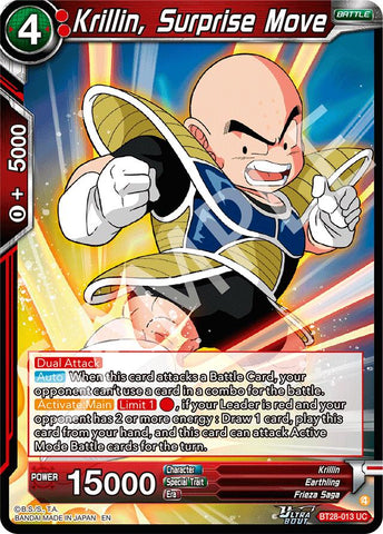 Krillin, Surprise Move (BT28-013) [Prismatic Clash]