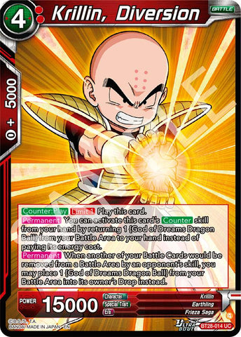 Krillin, Diversion (BT28-014) [Prismatic Clash]