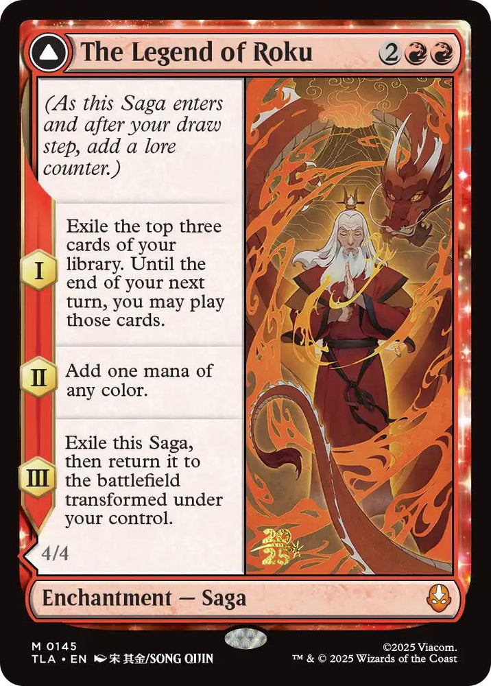 The Legend of Roku [Avatar: The Last Airbender Prerelease Cards]