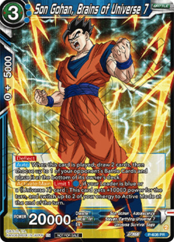 Son Gohan, Brains of Universe 7 (Championship 2025 Finals Pack) (P-608) [Tournament Promotion Cards]