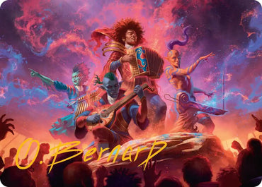 Zaffai and the Tempests Art Card (Gold-Stamped Signature) [Secrets of Strixhaven Art Series]