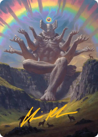 Transcendent Archaic Art Card (Gold-Stamped Signature) [Secrets of Strixhaven Art Series]