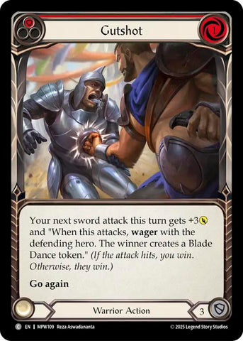 Gutshot (Red) [MPW109] (Mastery Pack Warrior)  Rainbow Foil