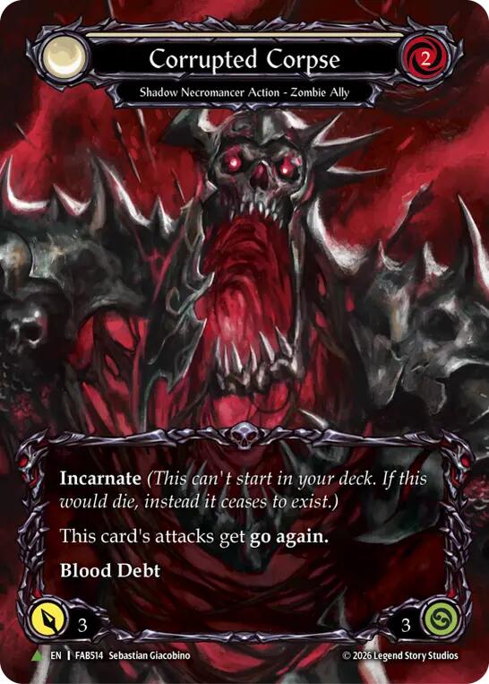Corrupted Corpse (B) (Marvel) [FAB514] (Promo)  Cold Foil