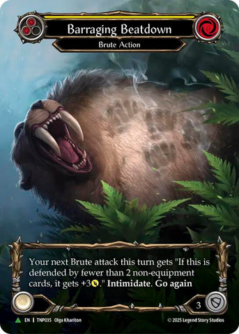 Barraging Beatdown (Marvel) [TNP035] (Promo)  Cold Foil