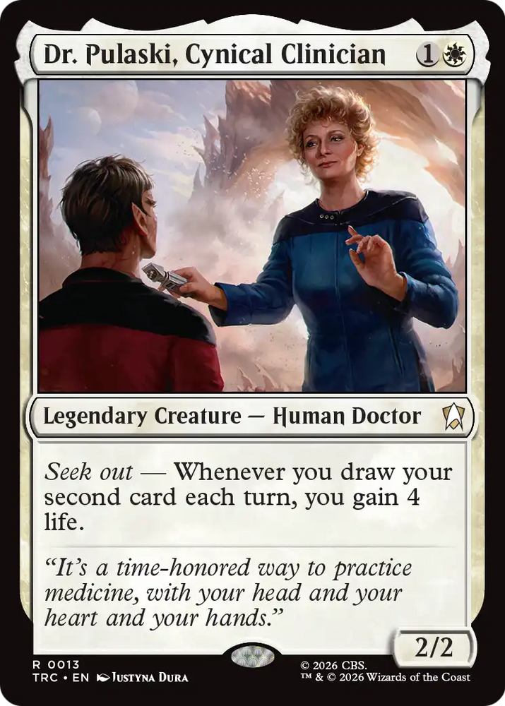 Dr. Pulaski, Cynical Clinician (Surge Foil) [Star Trek Commander]