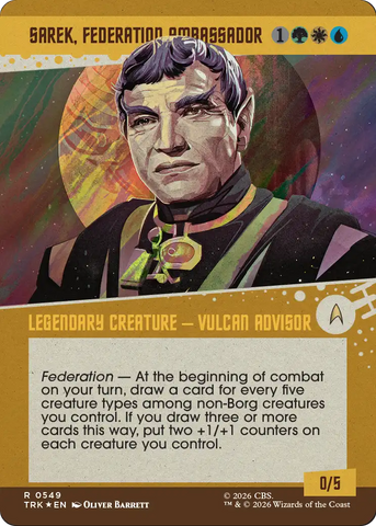 Sarek, Federation Ambassador (Showcase) (Surge Foil) [Star Trek]