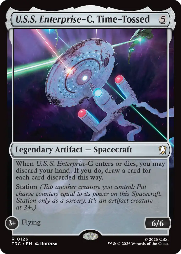 U.S.S. Enterprise-C, Time-Tossed (Surge Foil) [Star Trek Commander]