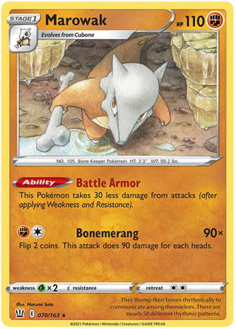 Marowak (070/163) [Sword & Shield: Battle Styles]