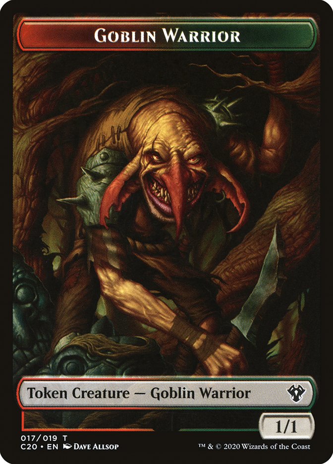 Goblin Warrior Token [Commander 2020 Tokens]