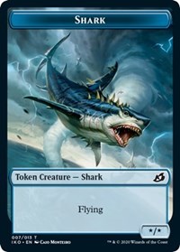 Shark // Human Soldier (004) Double-Sided Token [Ikoria: Lair of Behemoths Tokens]