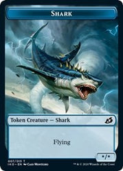 Shark // Human Soldier (004) Double-Sided Token [Ikoria: Lair of Behemoths Tokens]