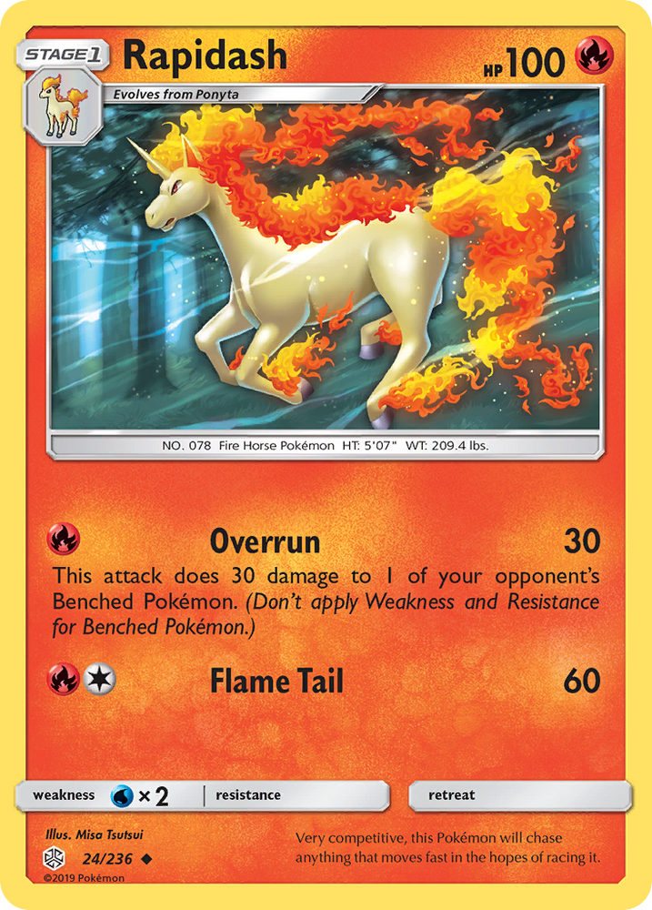 Rapidash (24/236) [Sun & Moon: Cosmic Eclipse]