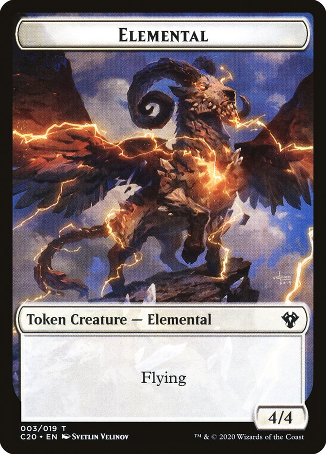 Elemental Token (003/019) [Commander 2020 Tokens]
