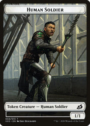 Shark // Human Soldier (004) Double-Sided Token [Ikoria: Lair of Behemoths Tokens]