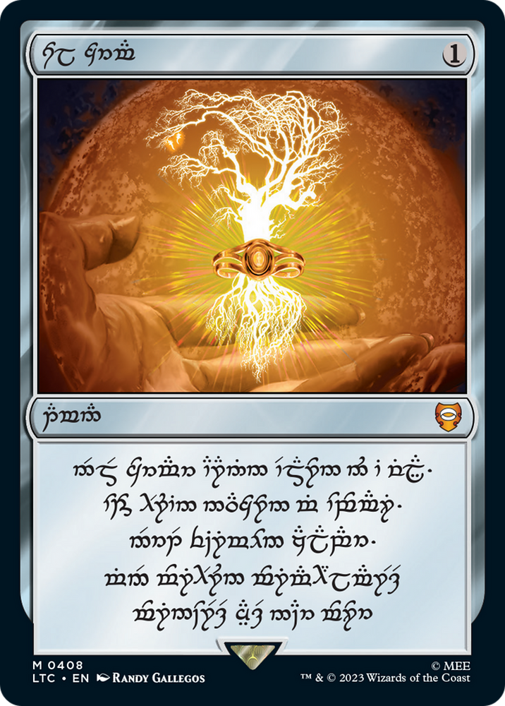 Sol Ring (408) (Elven Double Rainbow Foil Serialized) [The Lord of the Rings: Tales of Middle-Earth Commander]