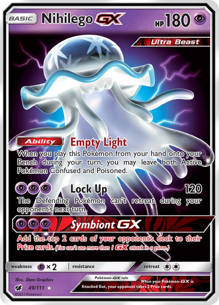 Nihilego GX (49/111) [Sun & Moon: Crimson Invasion]