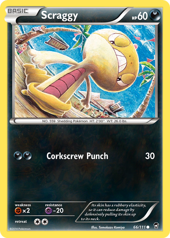 Scraggy (66/111) [XY: Furious Fists]