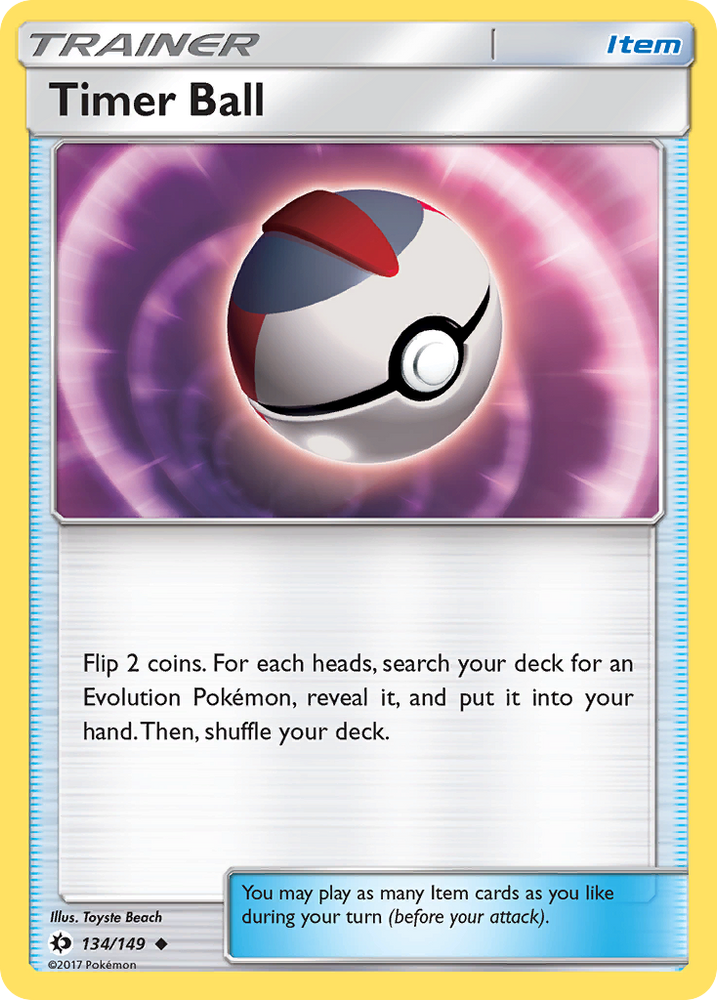 Timer Ball (134/149) [Sun & Moon: Base Set]