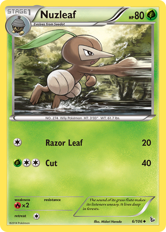 Nuzleaf (6/106) [XY: Flashfire]