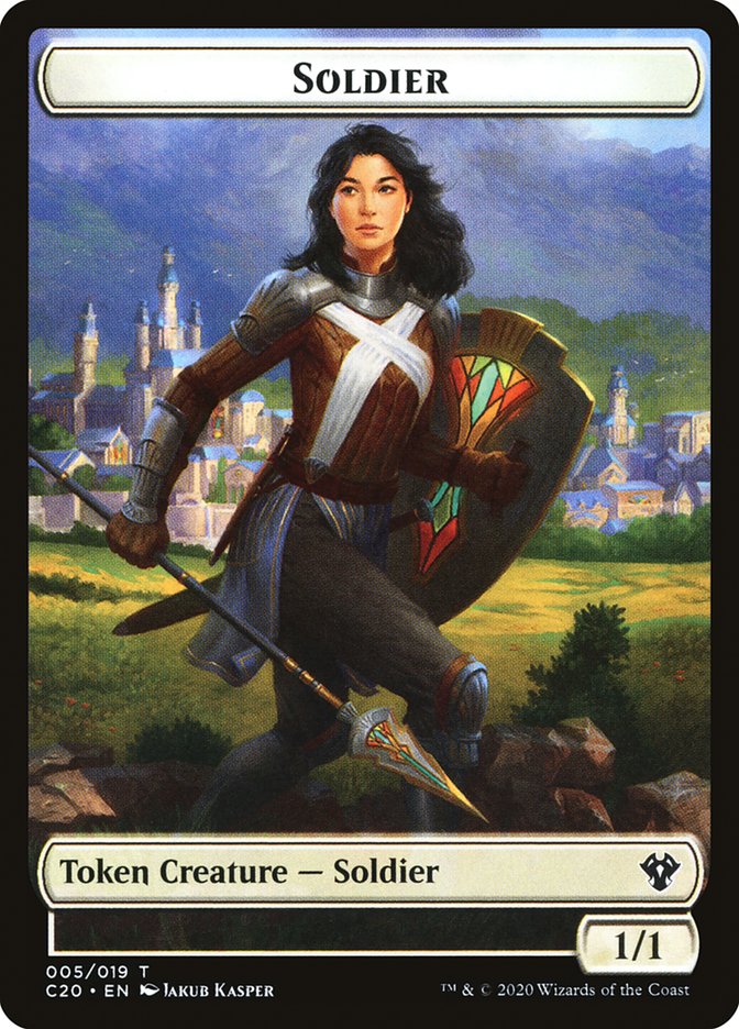 Soldier Token [Commander 2020 Tokens]