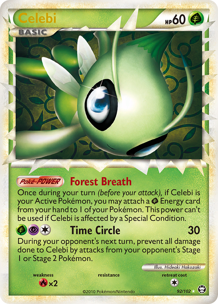 Celebi (92/102) [HeartGold & SoulSilver: Triumphant]