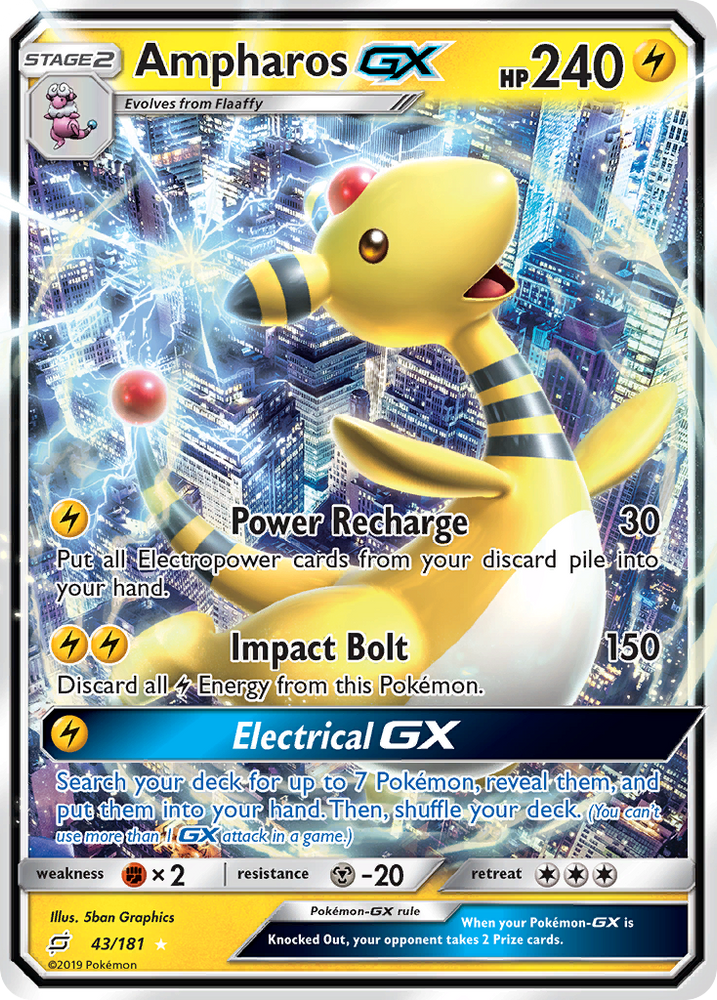 Ampharos GX (43/181) [Sun & Moon: Team Up]