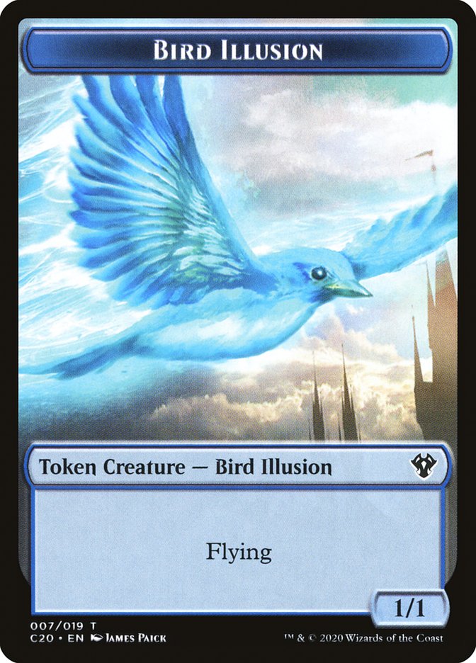 Bird Illusion Token [Commander 2020 Tokens]