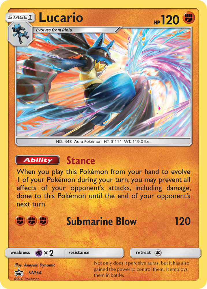 Lucario (SM54) [Sun & Moon: Black Star Promos]