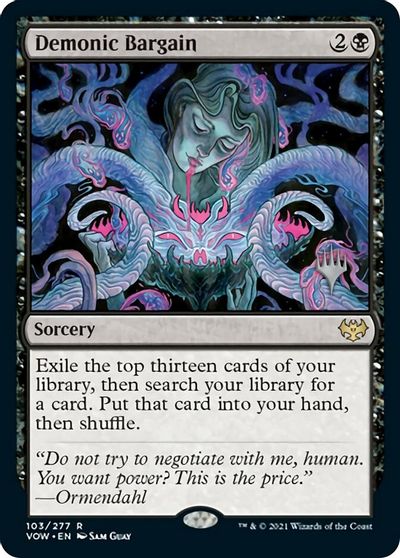 Demonic Bargain (Promo Pack) [Innistrad: Crimson Vow Promos]