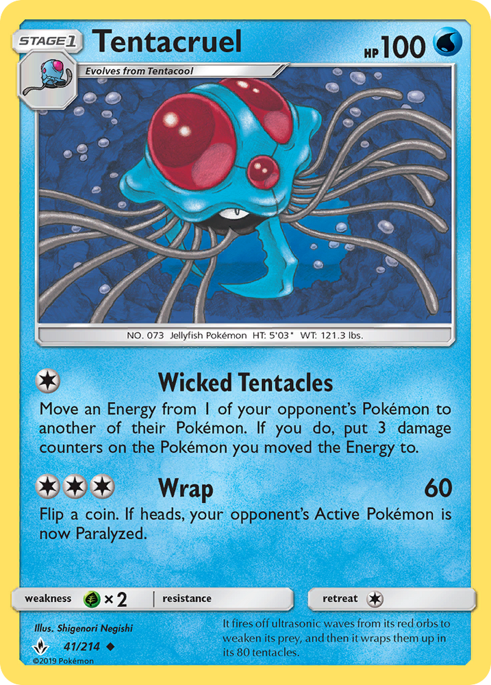 Tentacruel (41/214) [Sun & Moon: Unbroken Bonds]